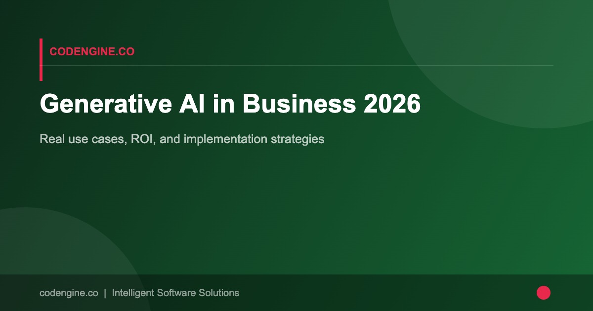 Generative AI in Business 2026