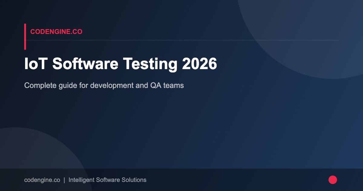 IoT Software Testing 2026