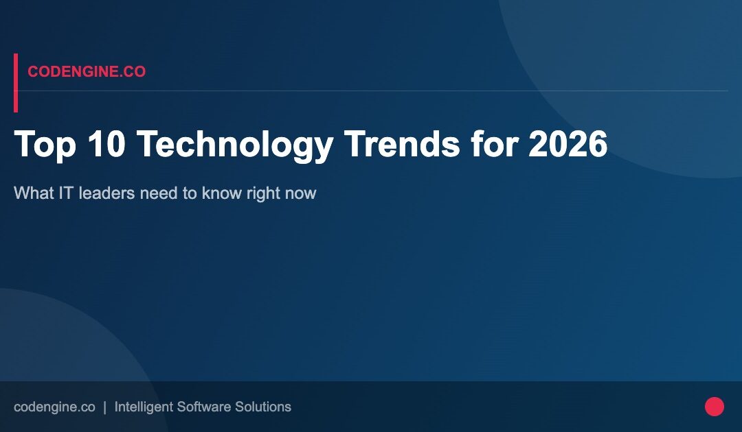 Top 10 Technology Trends for 2026: What IT Leaders Need to Know